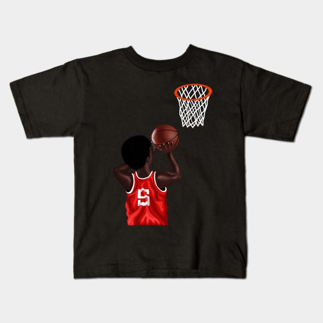 Basketball Lovers Kids T-Shirt by Merchweaver